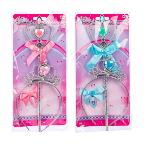 Prinsessest med tiara og tryllestav  Bl