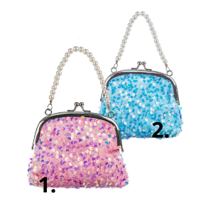 Brne taske med palietter  2 varianter