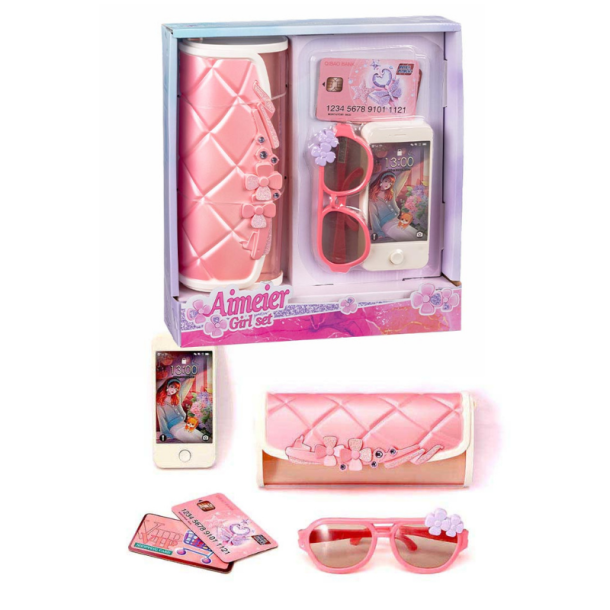 Aimeier Girl Set  Pung, solbriller, mobil &amp; kreditkort