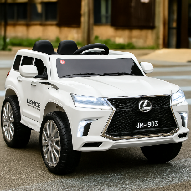 Lexus LX Elbil til Brn - 12V SUV med Lyd &amp; Lys