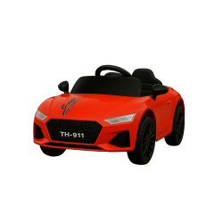 Audi RS Elbil til Brn - Rd Cabriolet 6V med Lyd &amp; Lys