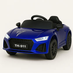 Audi RS Elbil til Brn - Bl Cabriolet 6V med Lyd &amp; Lys