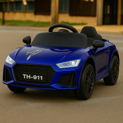 Audi RS Elbil til Brn - Bl Cabriolet 6V med Lyd &amp; Lys