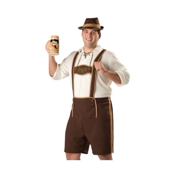 Herre lederhosen kostume til Oktoberfest