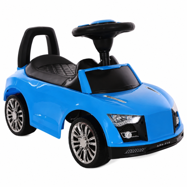 G�bil til B�rn - Klassisk Ride-on Bil - Glossy Blue