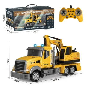 Fjrrstyrd kranbil (6 r+) - Realistisk 1:12 RC byggarbetsplats