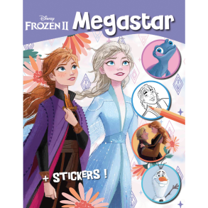 Megastar malebog med Frost - Anna og Elsa samt klisterm�rker