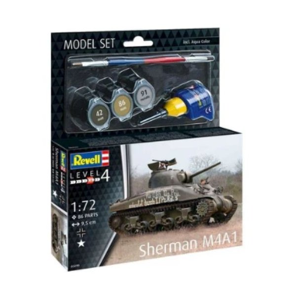 REVELL Model Set Sherman M4A1 1:72