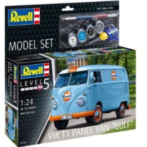 REVELL Model Set VW T1 panel van (Gulf Decoration) 1:24