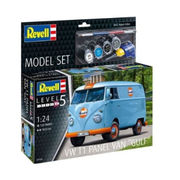 REVELL Model Set VW T1 panel van (Gulf Decoration) 1:24