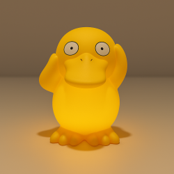 Psyduck Natlampe  Bld LED Brnelampe