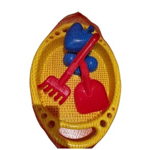 Sandsi med sandformer og redskaber