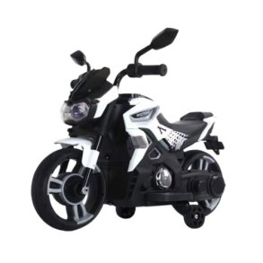 Elmotorcykel til brn 3+ - Hvid