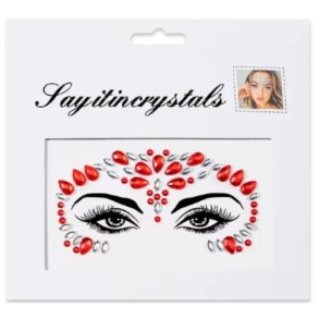 Say It In Crystals festival ansikte kristaller rda