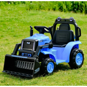 Elektrisk Traktor til Brn med Frontskovl - Bl