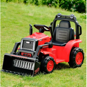 Elektrisk Traktor til Brn med Frontskovl - Rd