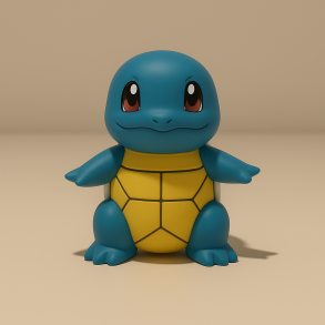 Squirtle Nattlampa - Mjuk LED Barnlampa