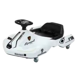 Elektrisk Brne Gokart CN-TJB2K1 (12V Driftbil) Hvid