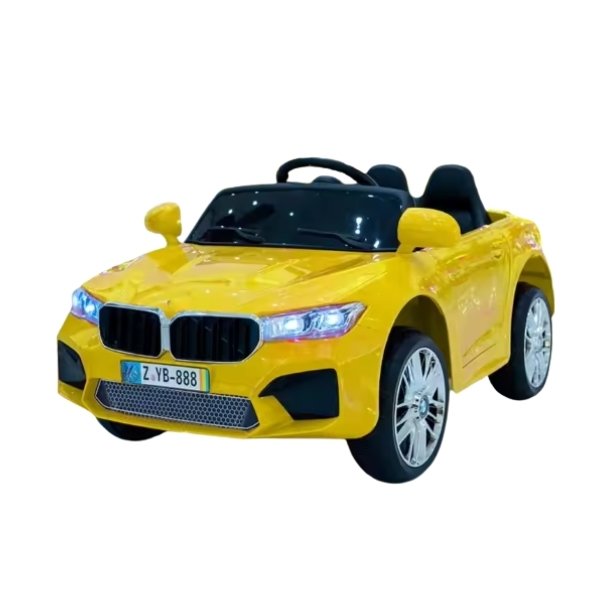 Elektrisk Brnesportsvogn SE-888 (BMW-inspireret, 12V) Gul