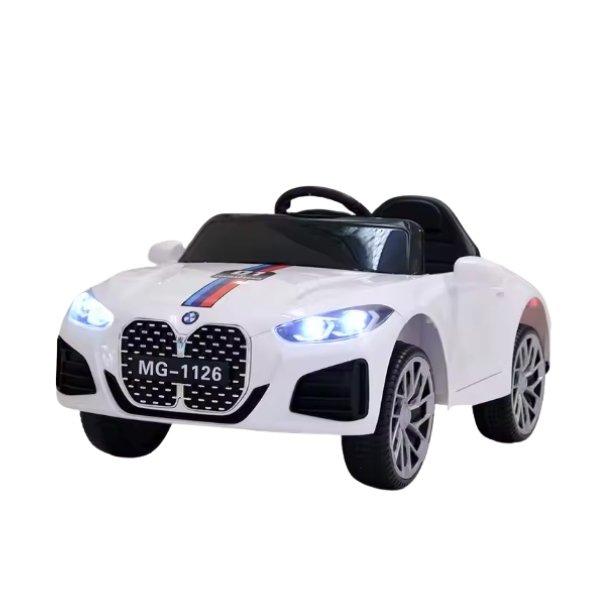 Elektrisk Brnesportsvogn MG-1126KQ (BMW-inspireret) Hvid
