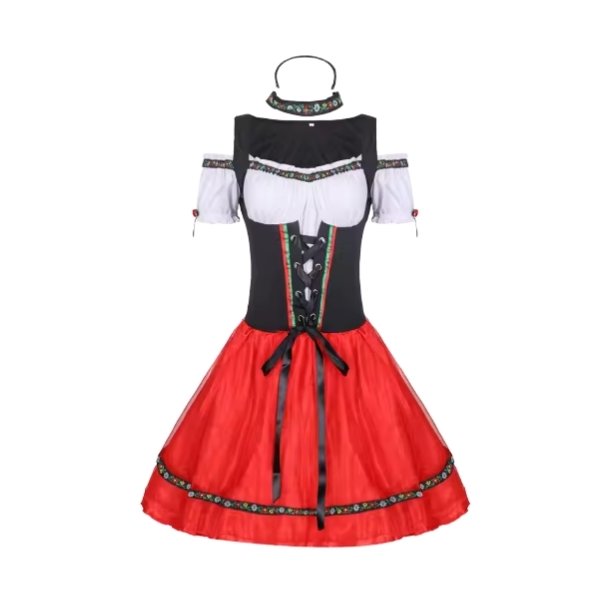Oktoberfest Tyroler Kjole  Kostume til Party &amp; Cosplay