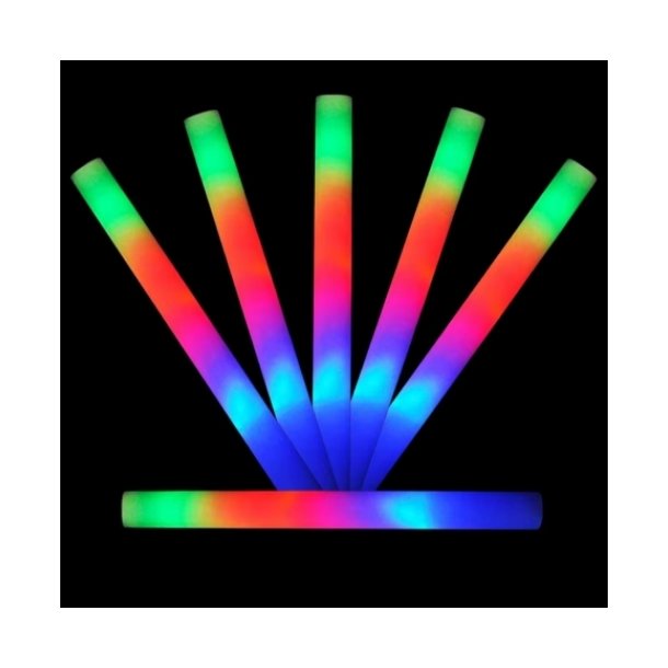 LED Glow Foam Sticks (Skumlys, 3 modes)