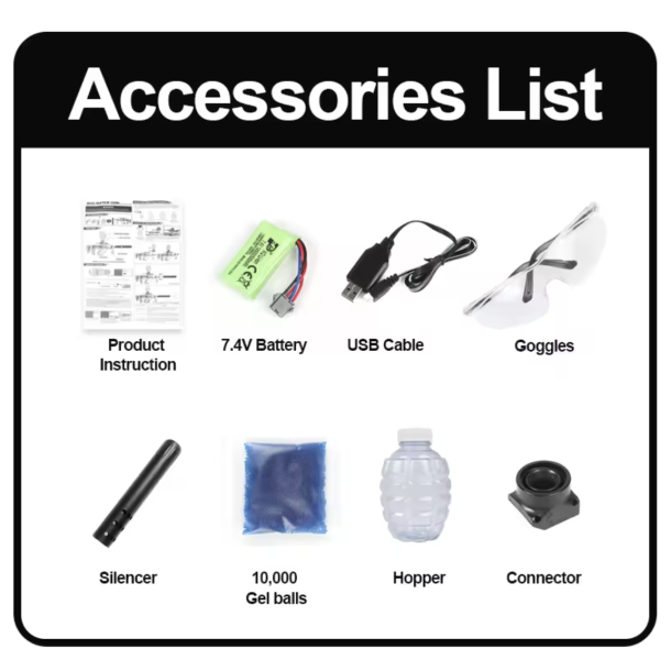 Mini SMG Gel Blaster  graffiti design, fuldautomatisk