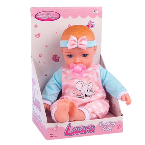 Laura Softbody Dukke 46 cm  med sut