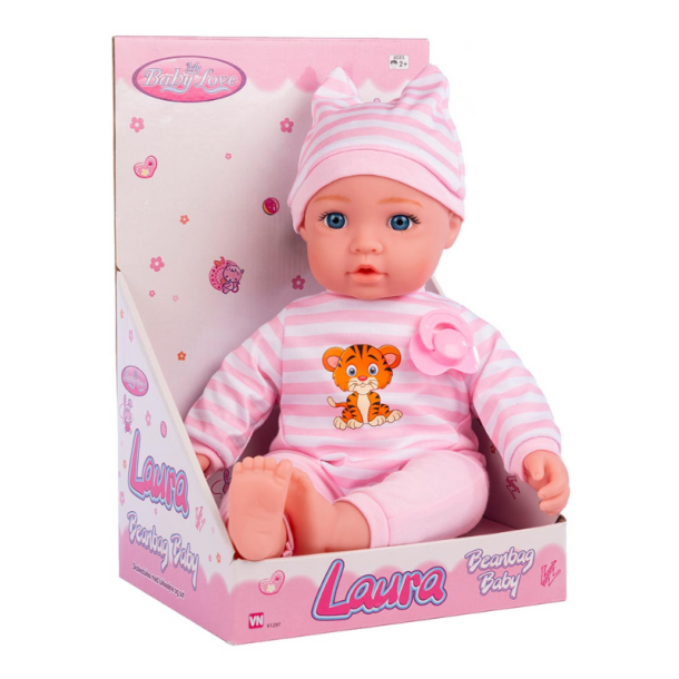 Laura Softbody Dukke 46 cm  med sut