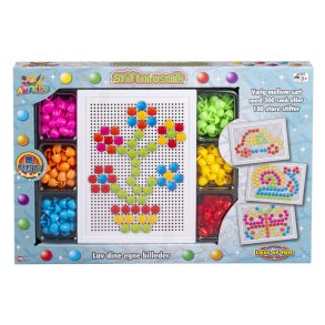 ARTKIDS Stiftmosaik  mosaikst med farvede stifter