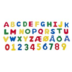 ARTKIDS Magnetbogstaver og tal i tr  51 stk.