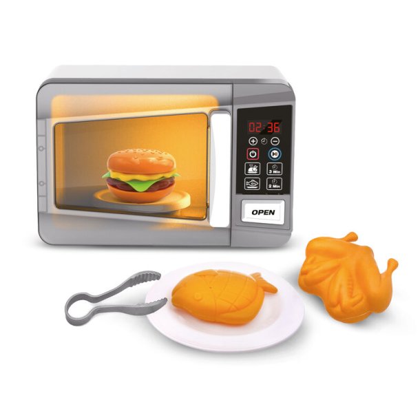Mikroovn med lys, lyd og tilbehr  legetjskkken