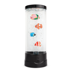Stor LED-lampe med fisk  med fjernbetjening 30 cm