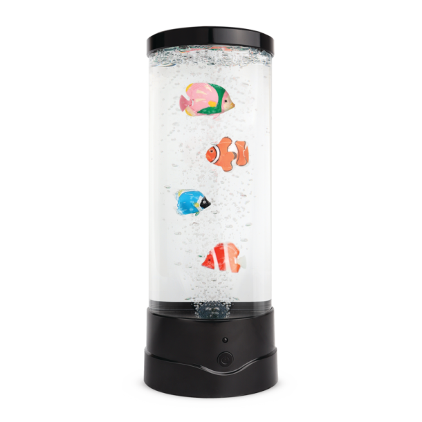 Stor LED-lampe med fisk  med fjernbetjening 30 cm