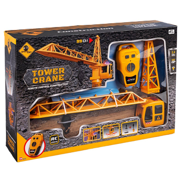 Tower Crane 99 cm 2.4G  Radiostyret trnkran med lys