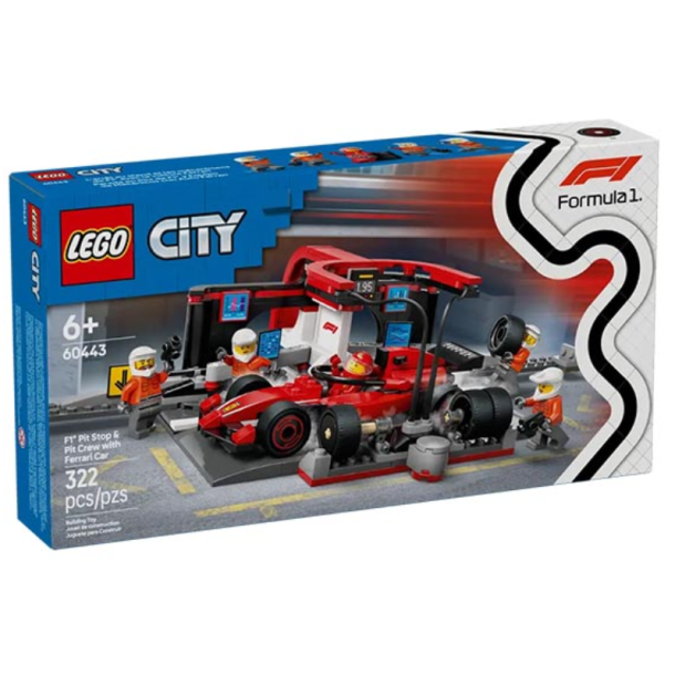 LEGO City 60443  F1 Pitstop med Ferrari-bil