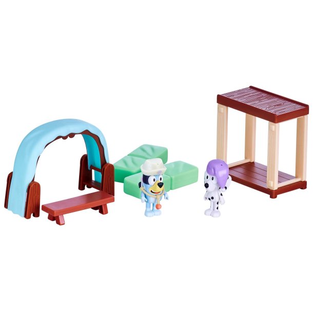 Bluey skole playset med figurer