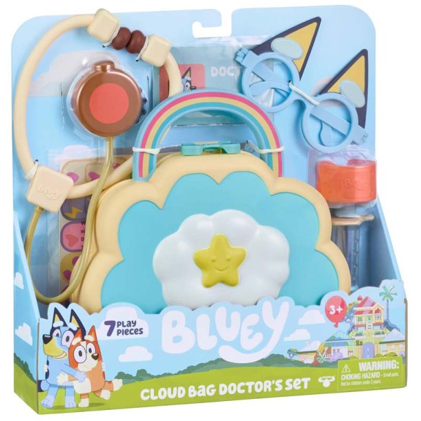 Bluey lgetaske med 7 dele
