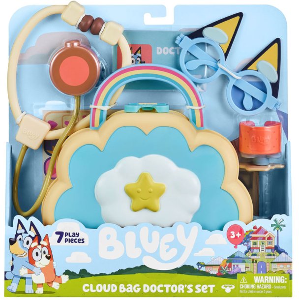 Bluey lgetaske med 7 dele