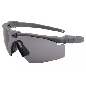 brille i klar sort farve.