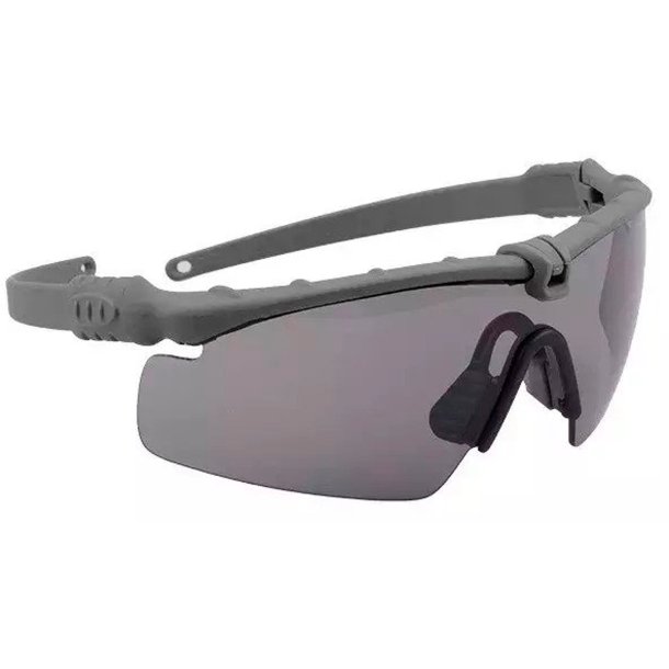 brille i klar sort farve.