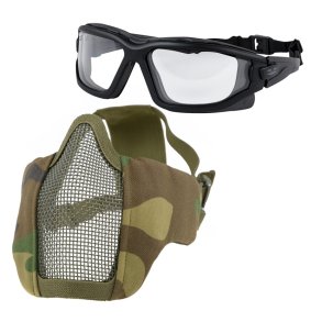 Taktisk brille sikkerheds pakke anti dug - woodland