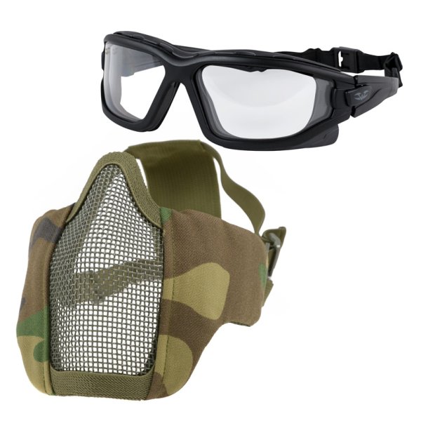 Taktisk brille sikkerheds pakke anti dug - woodland