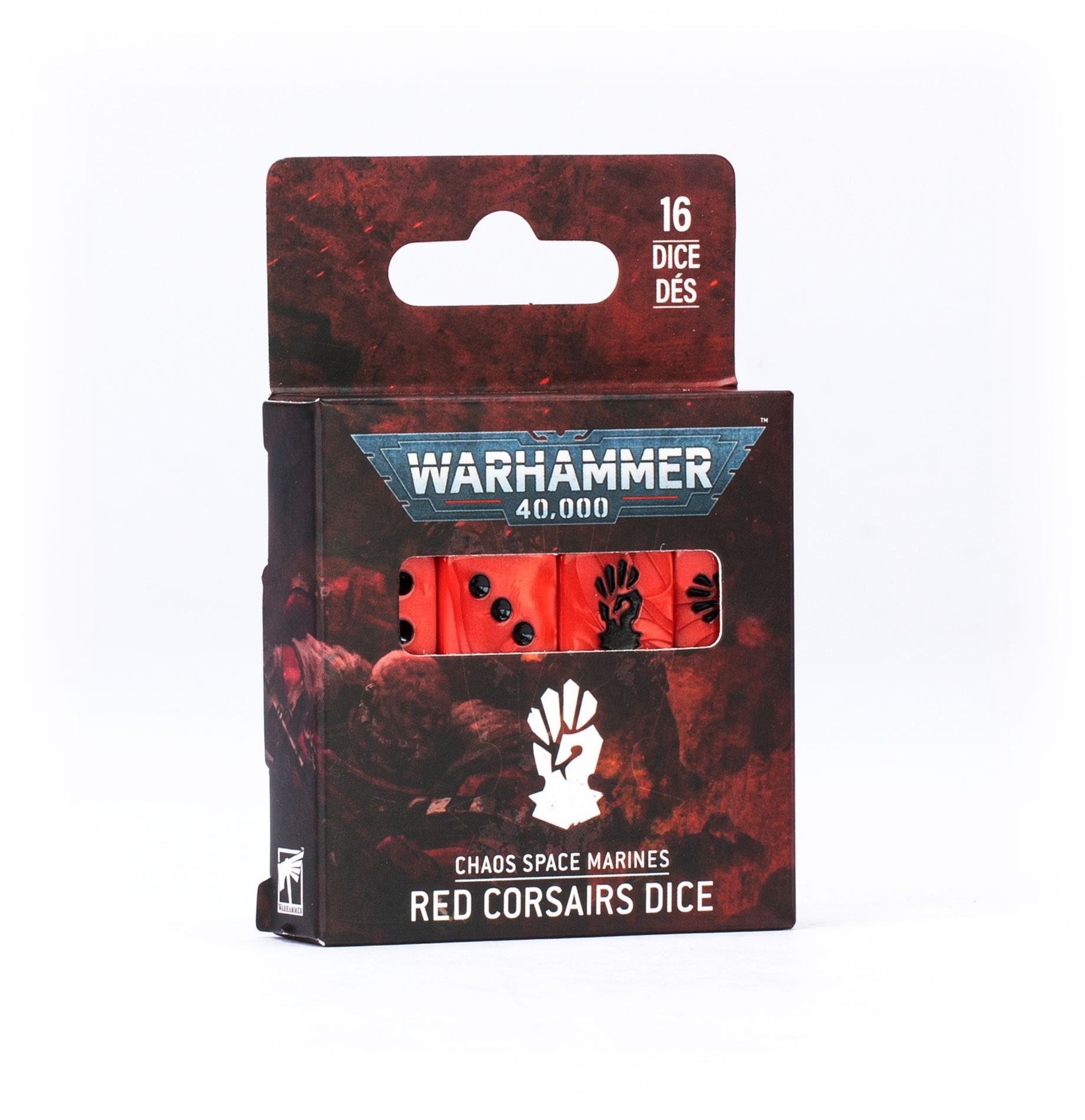 Warhammer 40K Red Corsairs terninger - 16 stk