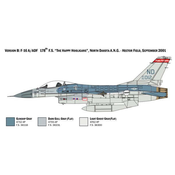 Italeri F-16 Fighting Falcon - 1:48