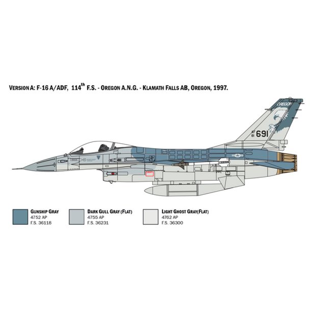 Italeri F-16 Fighting Falcon - 1:48