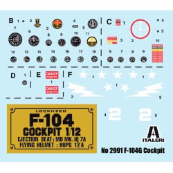 Italeri Lockheed F-104 Starfighter cockpit 1:12