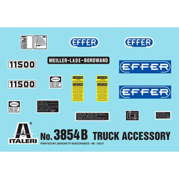 italeri Lastbil tilbehr st II - kran og tilbehr