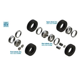 Italeri hjul og dk til lastbiler - 1:24