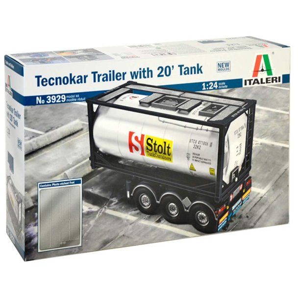 Italeri Tecnokar trailer med 20' tank - 1:24